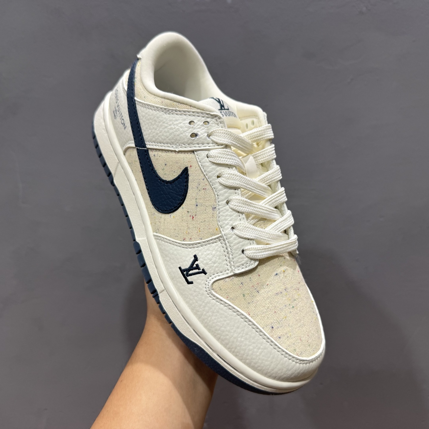 280 Louis Vuitton x Nike Dunk Low 米白藏蓝织布 SC0601-478