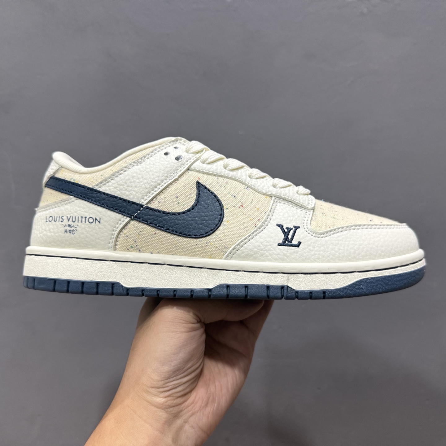 280 Louis Vuitton x Nike Dunk Low 米白藏蓝织布 SC0601-478