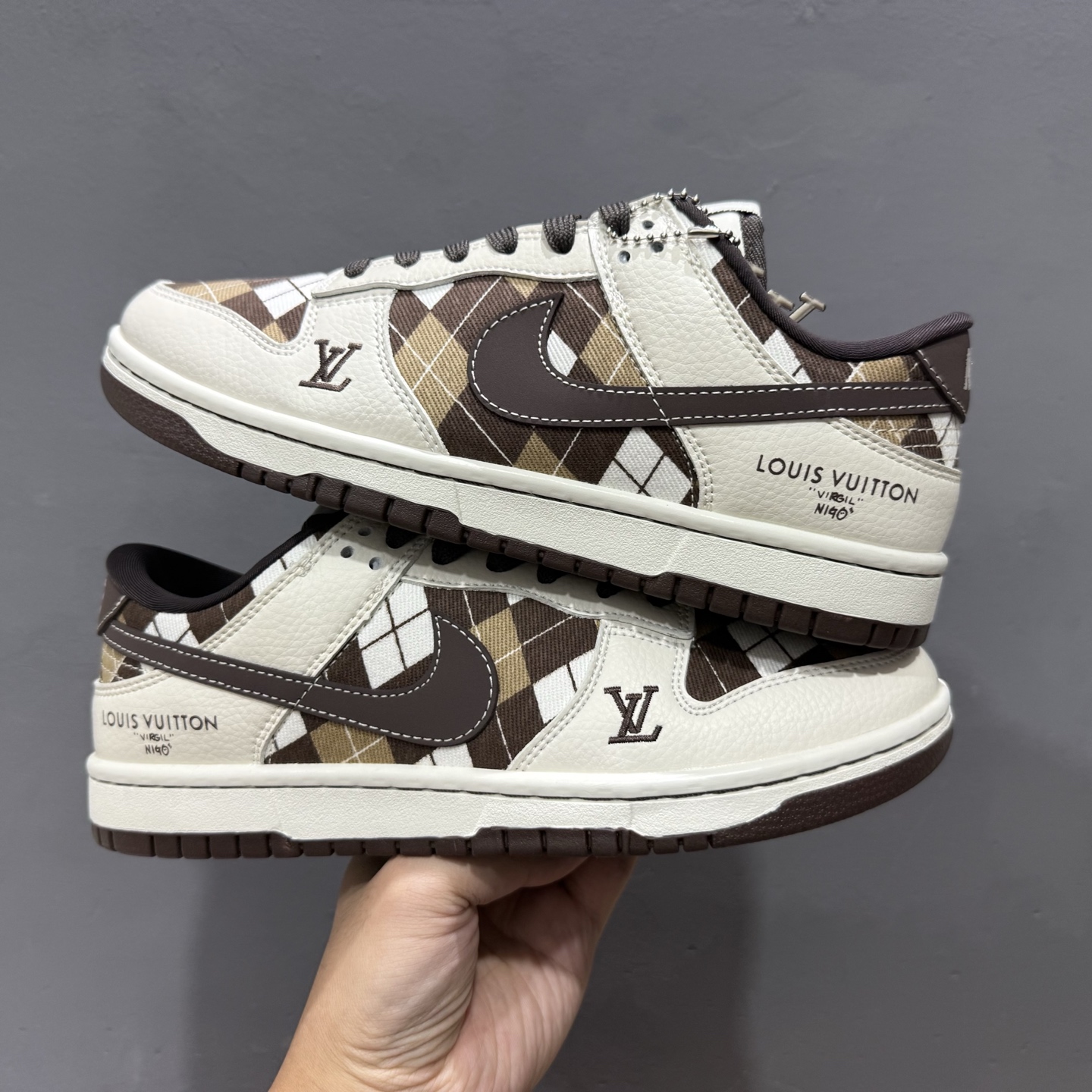 280 Louis Vuitton x Nike Dunk Low 白棕网格 SC0601-461