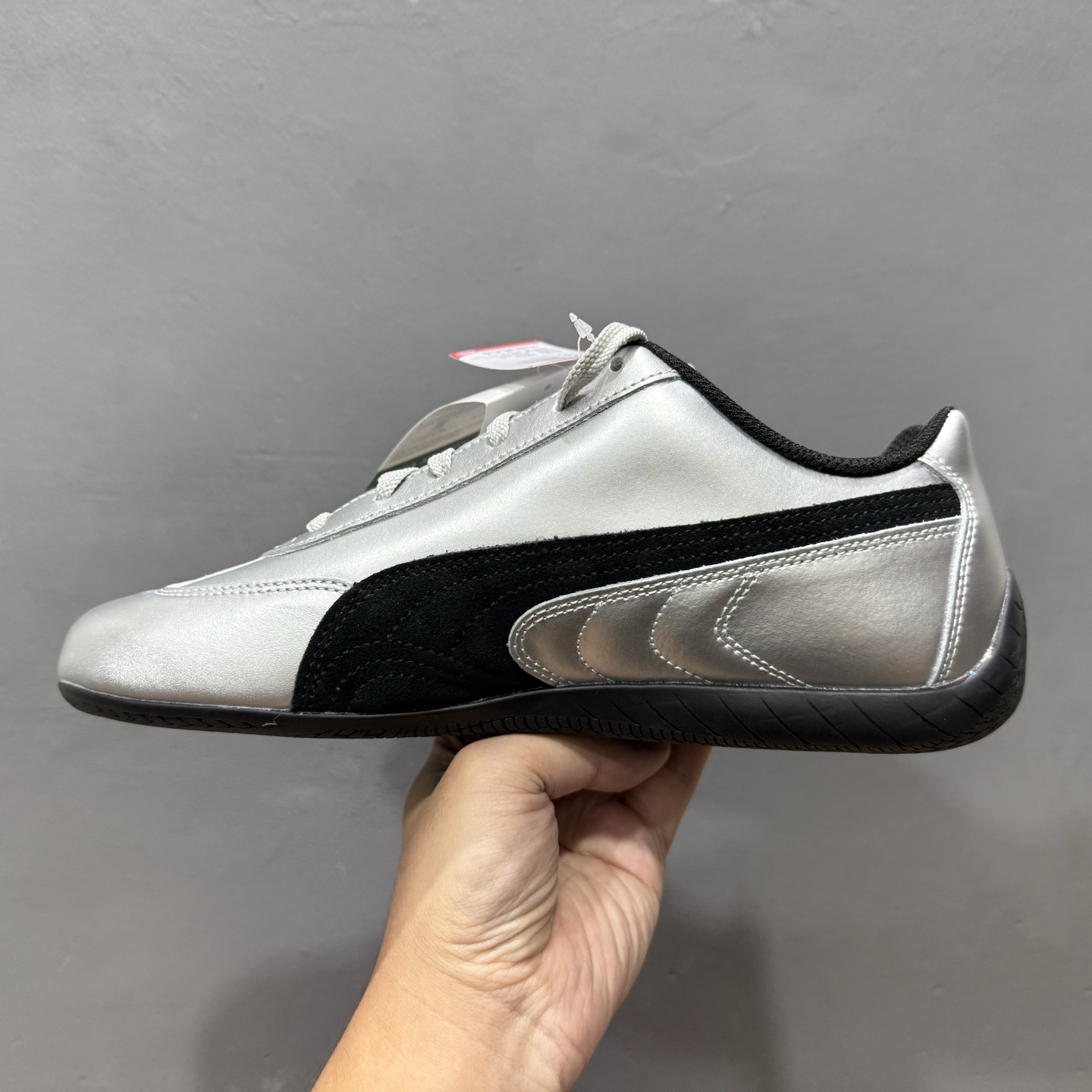 PUMA Speedca 彪马极速赛车系列低帮德训风拼接复古百搭休闲运动赛车鞋 403689-01