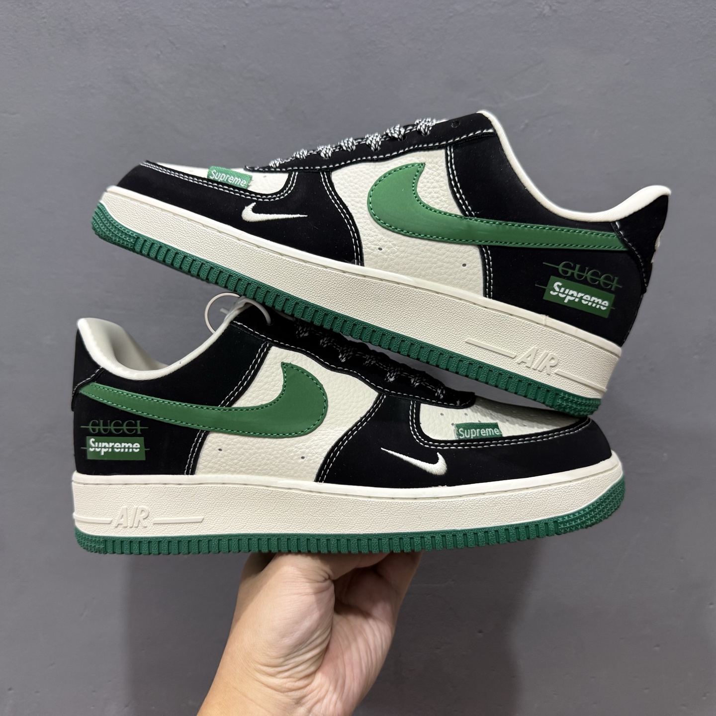 260 Gucci x Sup x Nike Air Force 1 米黑绿 KJ1688-017