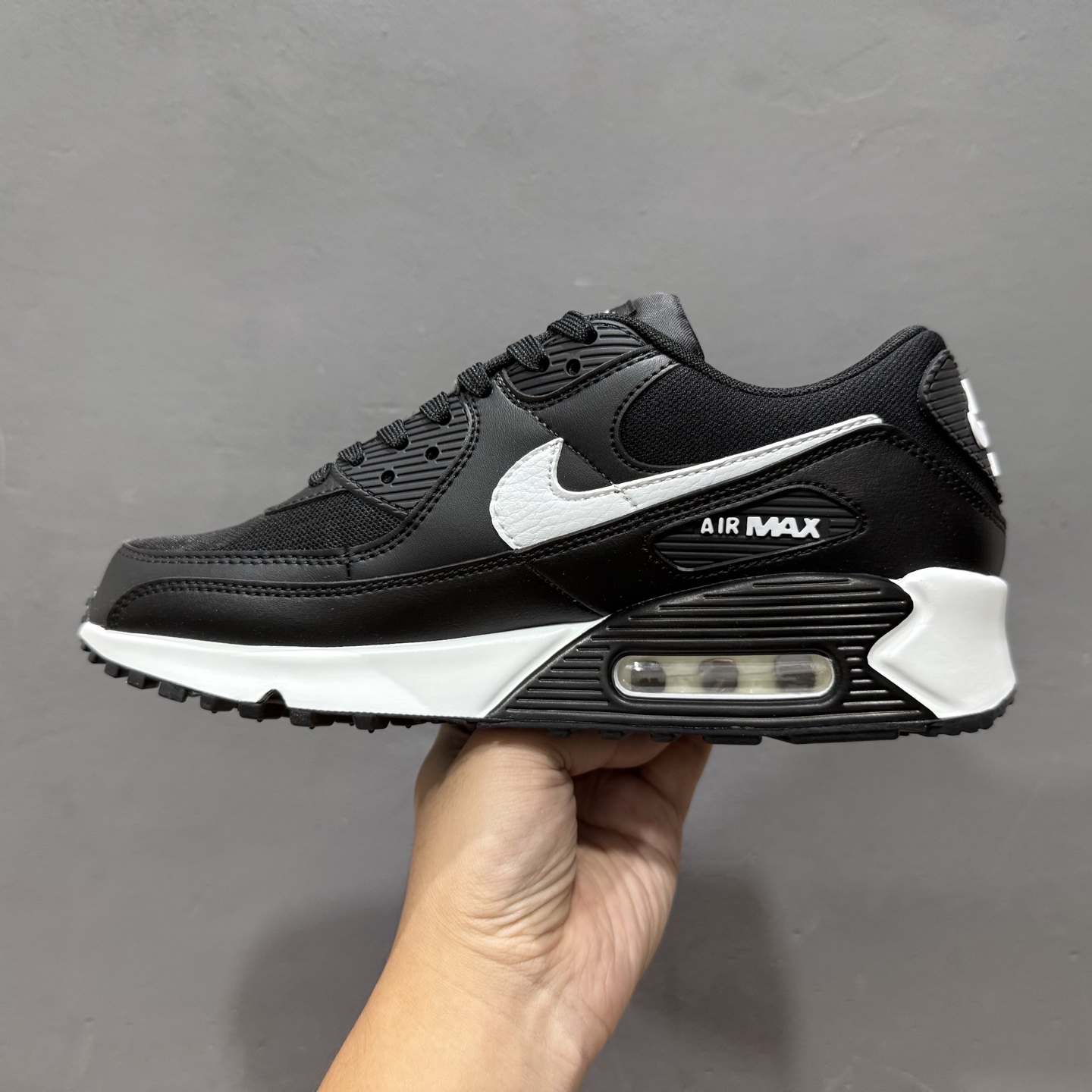 240 NK Air 90 复古气垫跑鞋DH8010-002 黑色网面