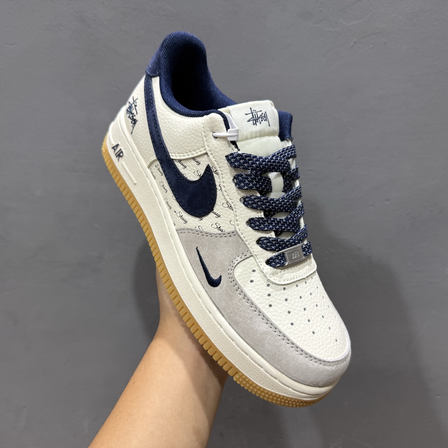 Stussy x NIke Air Force 1 米蓝生胶 JS8028-016-莆田鞋,莆田鞋货源,高仿鞋,高仿鞋货源,安福档口,莆田高仿鞋,莆田鞋批发,高仿鞋批发,莆田高仿运动鞋,高仿运动鞋,莆田运动鞋 Stussy x NIke Air Force 1 米蓝生胶 JS8028-016
