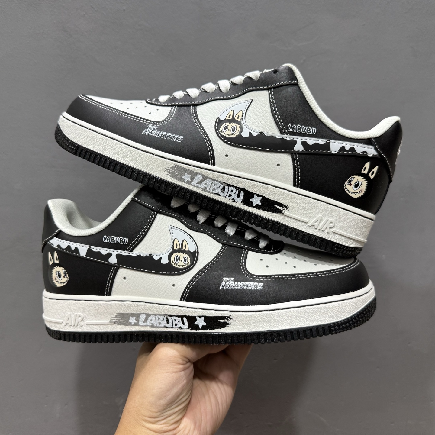 Nike Air Force 1 07 拉布布 联名 黑白 KJ5188-001