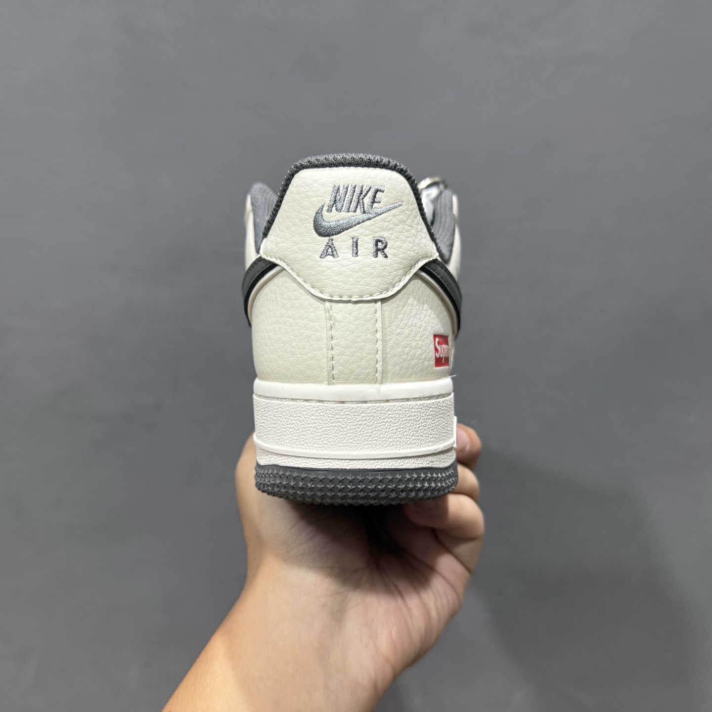 独家实拍Nike Air Force 1‘07 Low LV联名 灰勾抽绳 空军一号低帮休闲板鞋 DM6868-056