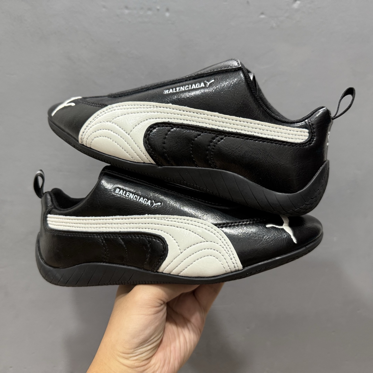 独家实拍Balenciaga x Puma 彪马 Speedcat 巴黎世家联名款低帮休闲鞋 406515-01