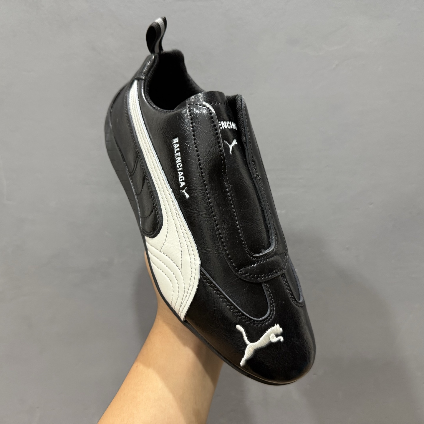 独家实拍Balenciaga x Puma 彪马 Speedcat 巴黎世家联名款低帮休闲鞋 406515-01