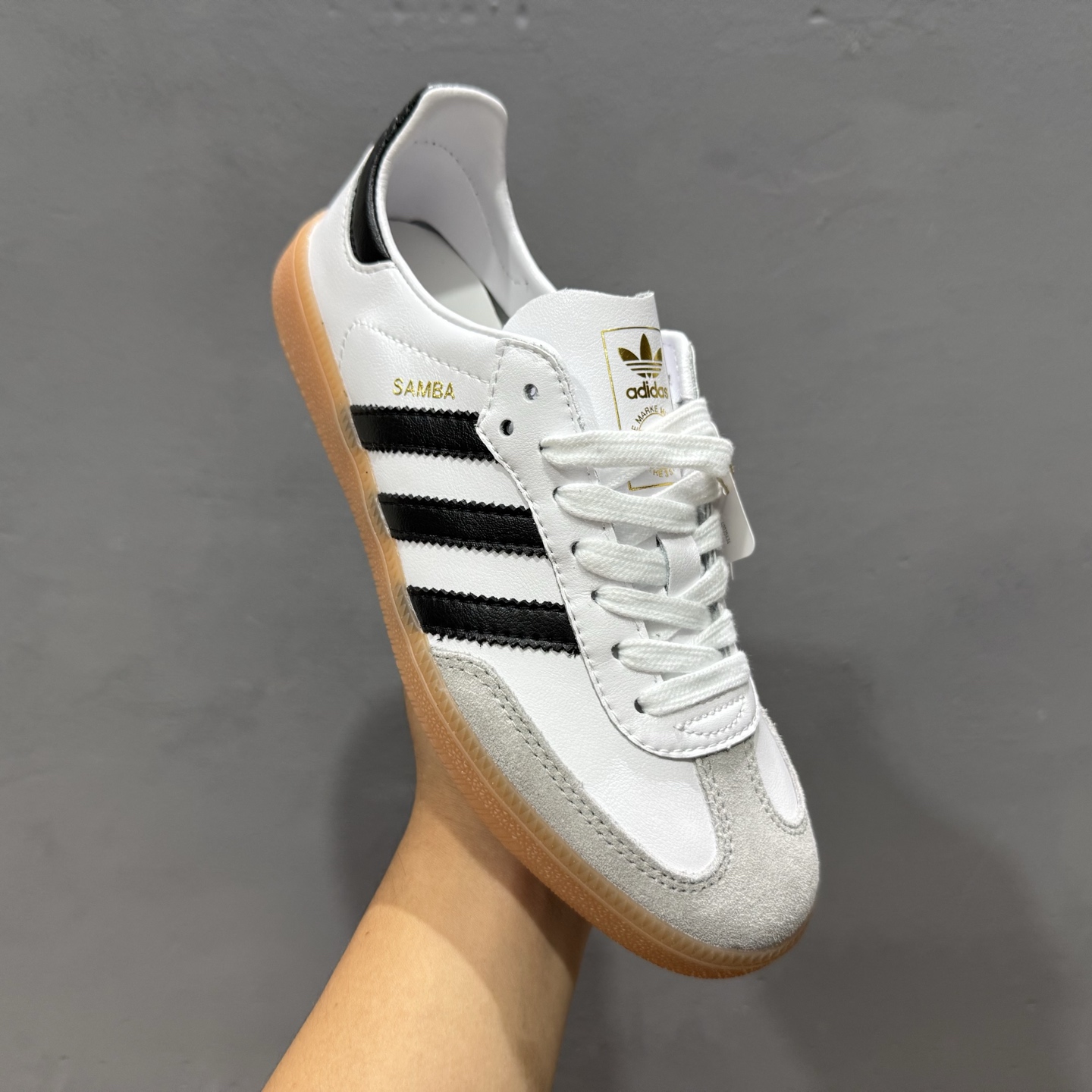 Adidas Originals SAMBA DECON 桑巴舞系列阿迪达斯 三叶草 绅士德训足球风百搭低帮休闲运动板鞋 IF0642