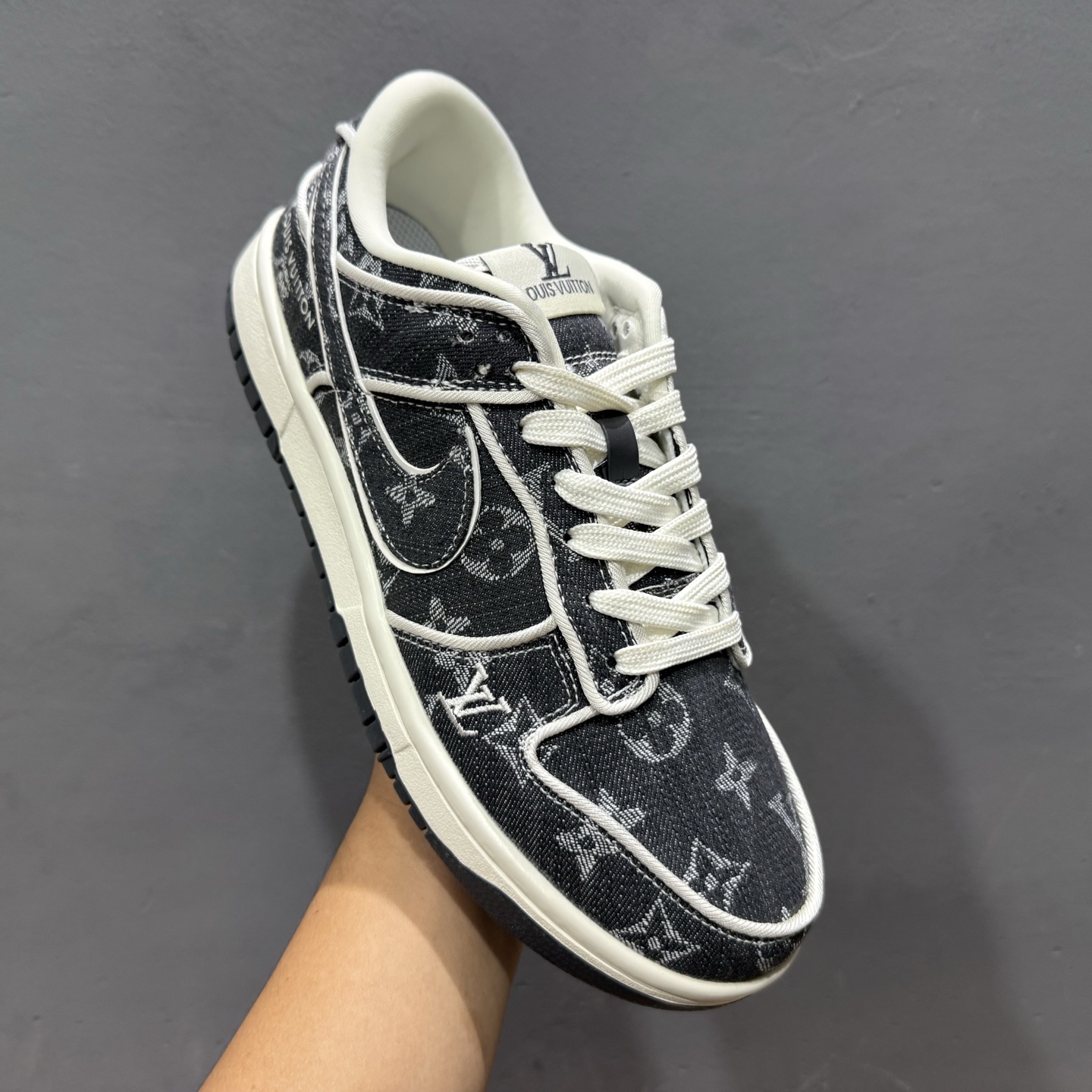 Nike SB Dunk Low LV联名 白深蓝牛仔 低帮休闲板鞋 SC0601-470