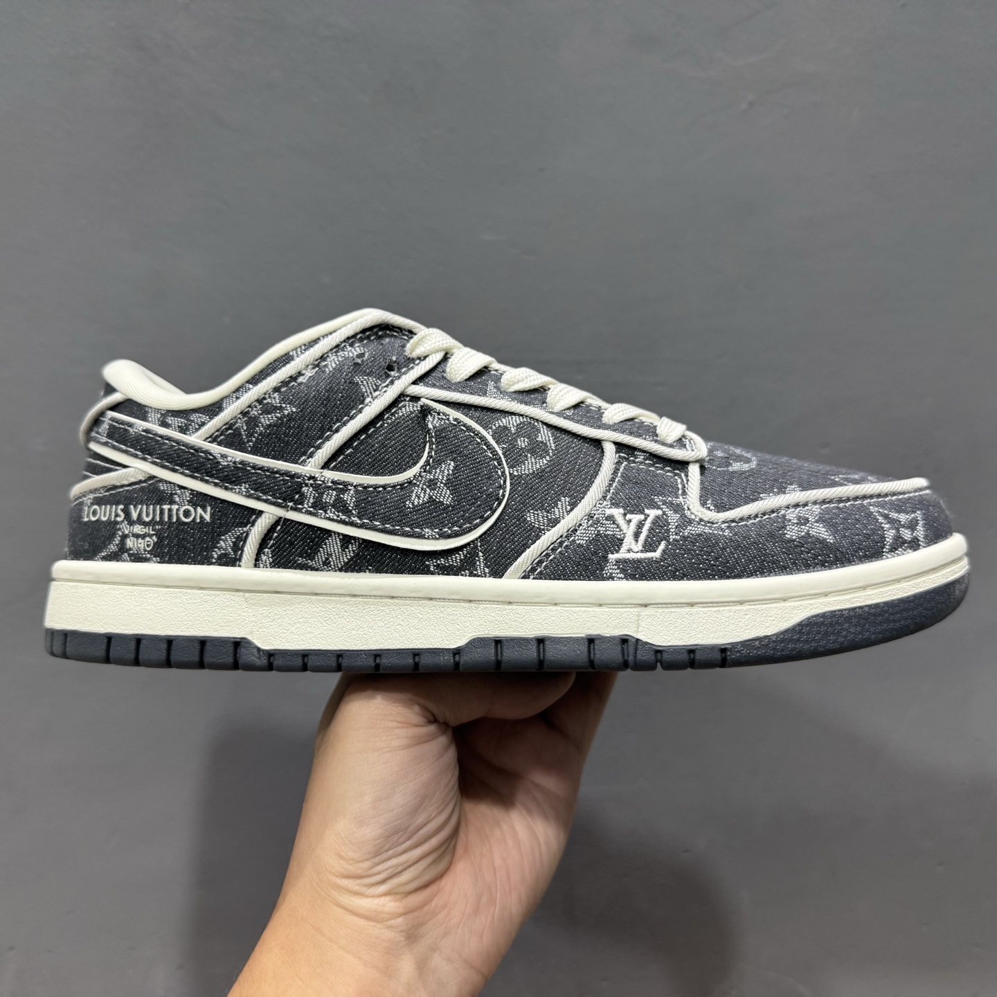 Nike SB Dunk Low LV联名 白深蓝牛仔 低帮休闲板鞋 SC0601-470
