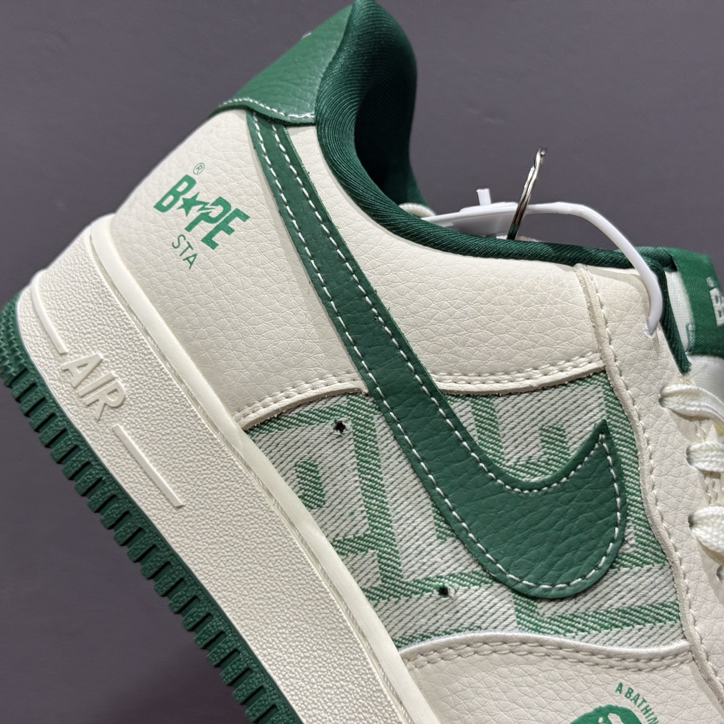Nike Air Force 1'07 Low BAPE联名 奶白薄荷 空军一号低帮休闲板鞋 DK0188-089