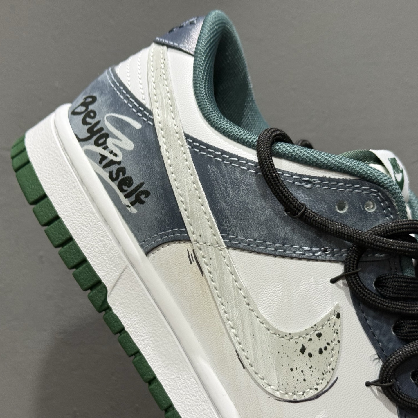 280 Nike Dunk Low Retro 绑带联名款 氧化车间 墨绿色 耐克 低帮休闲运动板鞋 DV0833-111