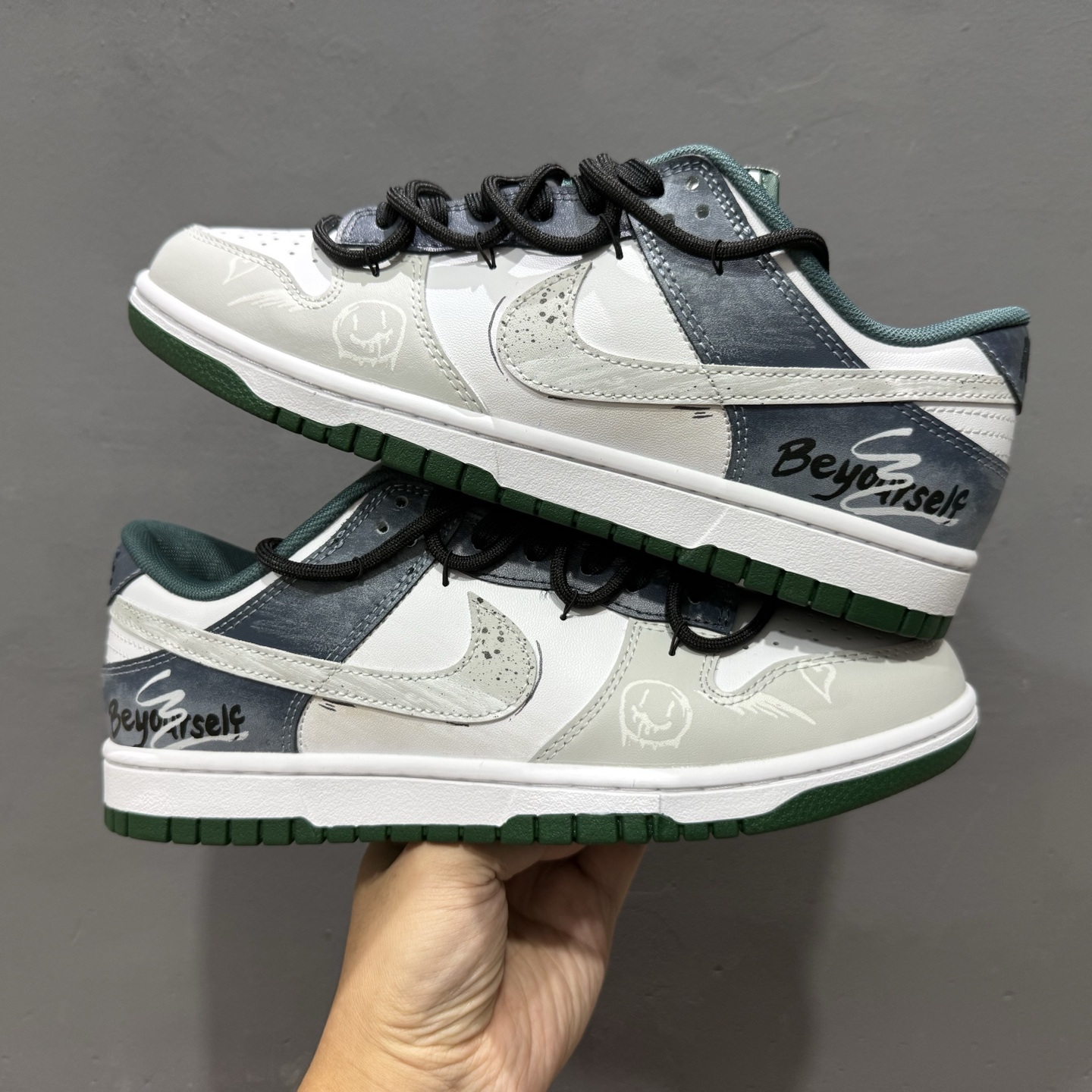280 Nike Dunk Low Retro 绑带联名款 氧化车间 墨绿色 耐克 低帮休闲运动板鞋 DV0833-111