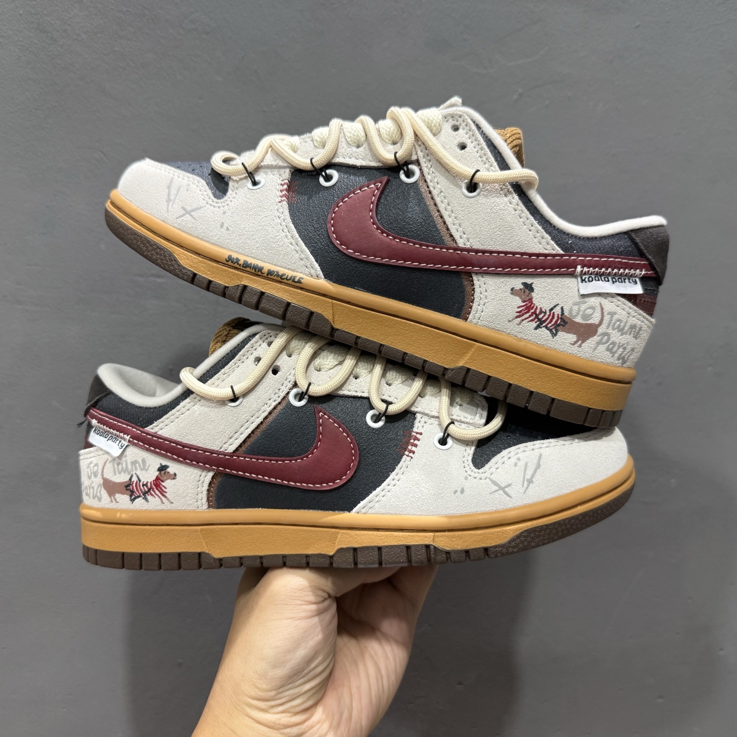 280 Nike DUNK LOW LX 绑带联名款 棕色拼接 耐克 低帮休闲运动板鞋 HQ3459-212