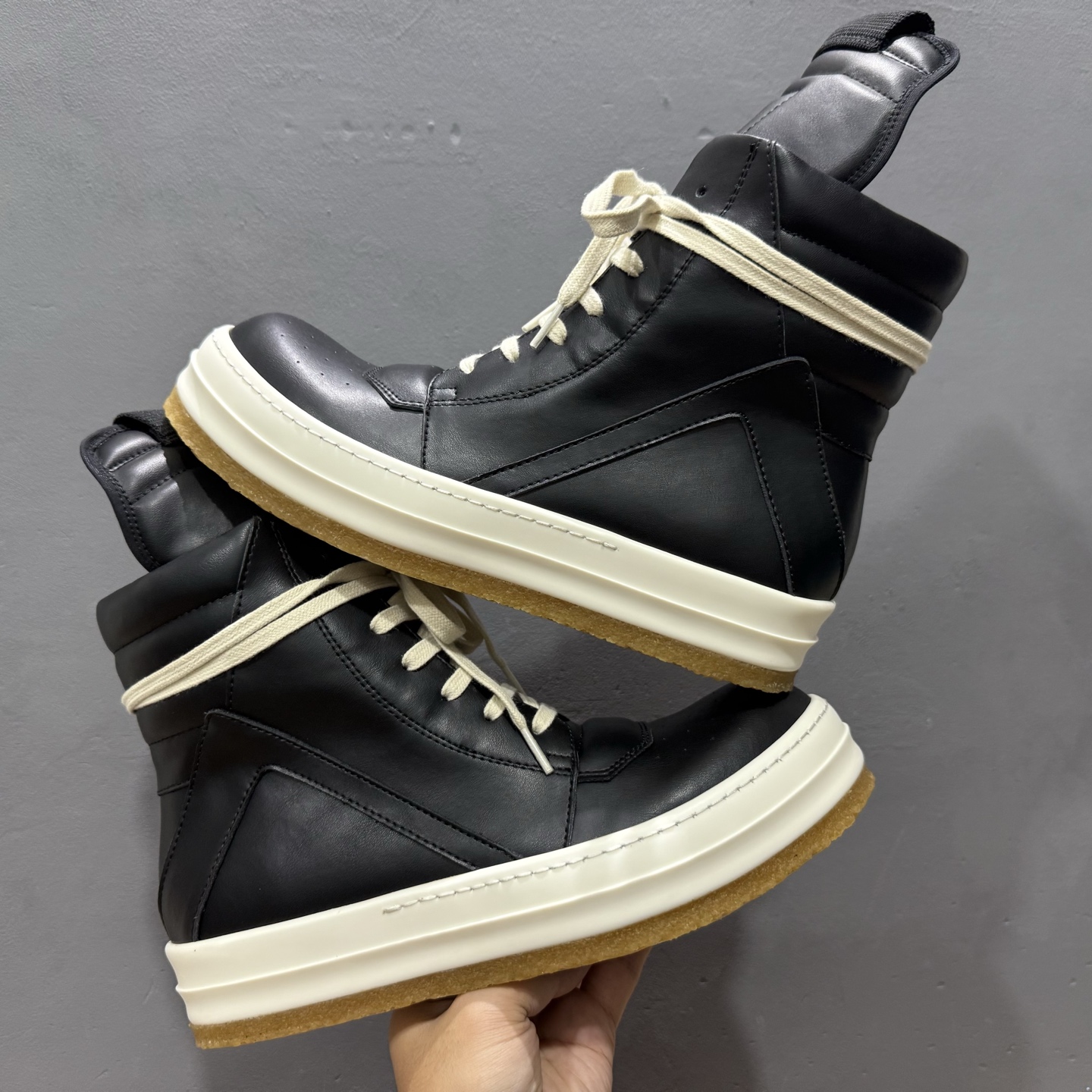 600 纯原 原装级别 Rick Owens 瑞克 欧文斯 包头厚底款 高帮休闲鞋