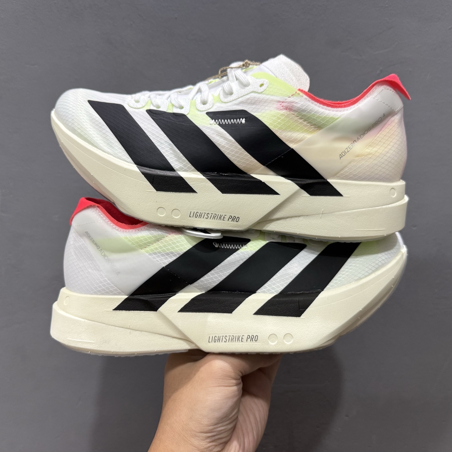 280 纯原真碳！adidas Adizero Adios Pro 4 阿迪达斯马拉松跑步鞋 JR1163 JR1094