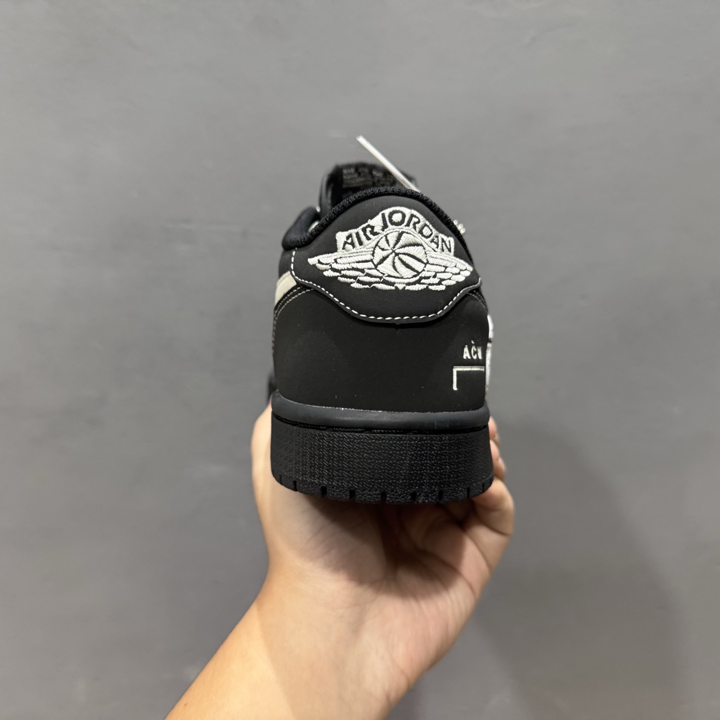 ￥280 Travis Scott x Fragment Design x Air Jordan 1 Low SP AJ1 乔1联名黑白 低帮文化休闲板鞋 AC1808-191