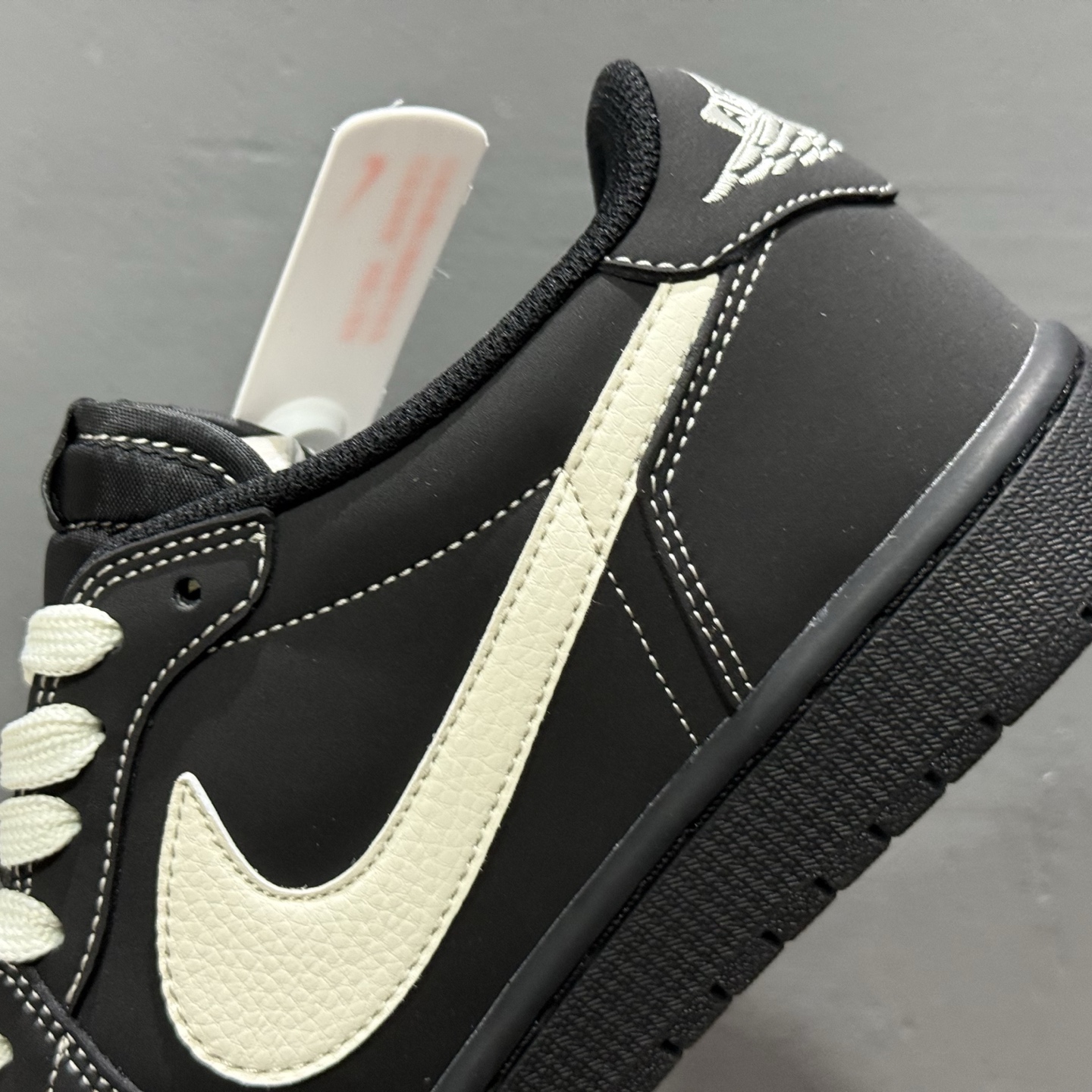 ￥280 Travis Scott x Fragment Design x Air Jordan 1 Low SP AJ1 乔1联名黑白 低帮文化休闲板鞋 AC1808-191