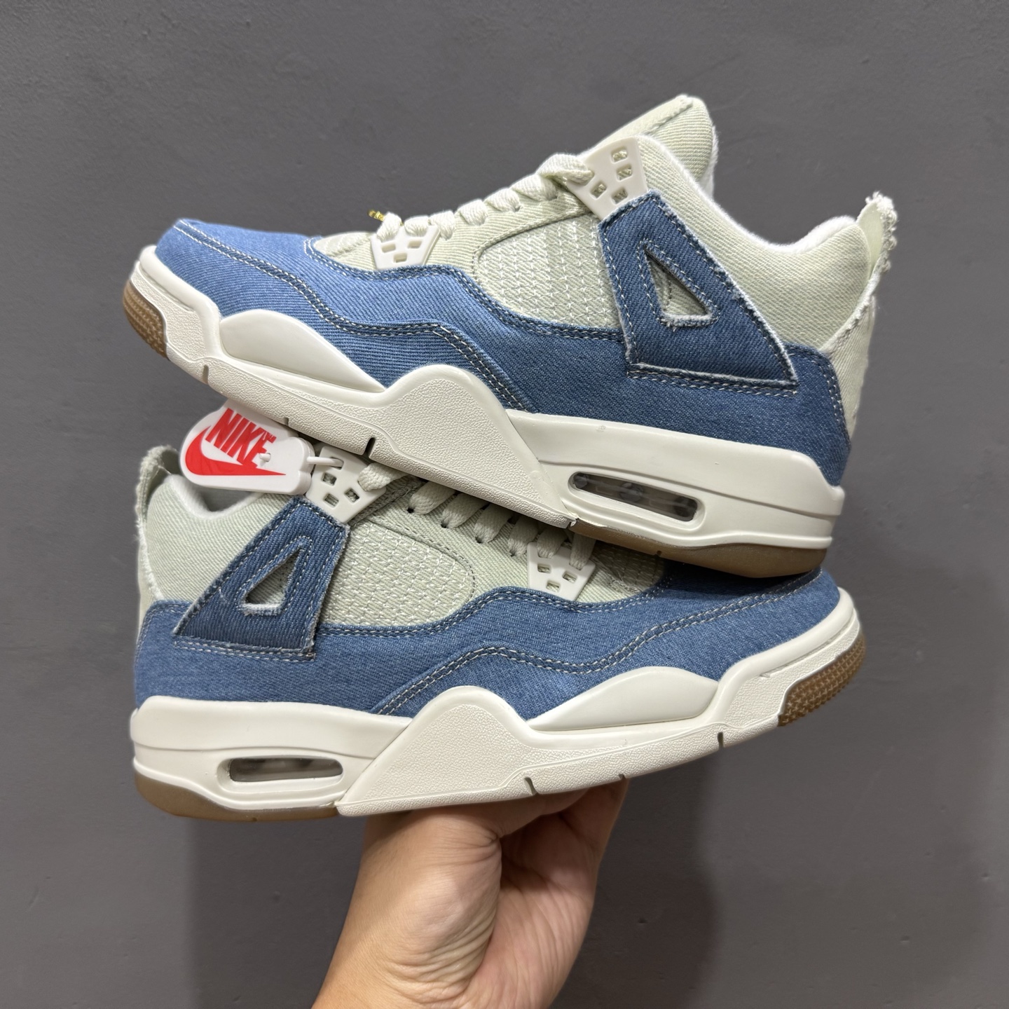 240 东南亚订单 Jordan Air Jordan 4 TEX ”Worn Blue” 白蓝色 IB6716-100