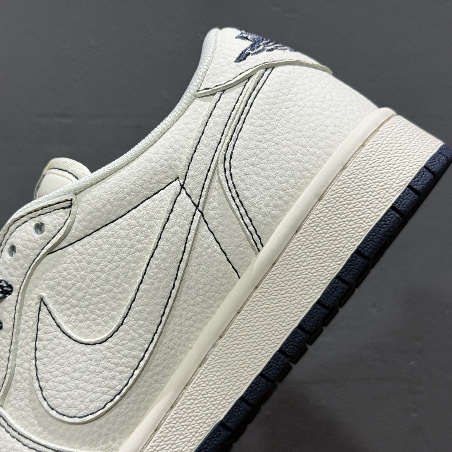 高端定制 Travis Scott x Fragment Design x Jordan Air Jordan 1 Low SP “Superme联名------米白Nike蓝” XD0798-308
