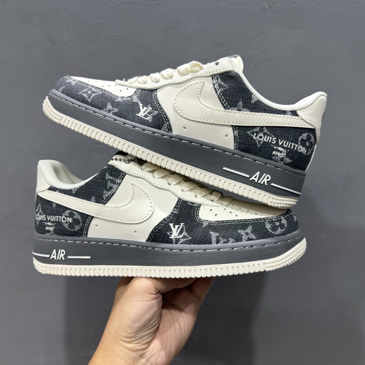 NIke Air Force 1 '07 Low “LV联名——米黑牛仔布”空军一号 低帮 运动鞋 SM6668-110-Top High Quatity Cheap Sneakers Fashion Clothing Clothes Bags handbags Shoes of all Brand wholesale With The best Quality And Beautiful Price from China Factory Chinese suppliers wholesaler seller NIke Air Force 1 '07 Low “LV联名——米黑牛仔布”空军一号 低帮 运动鞋 SM6668-110