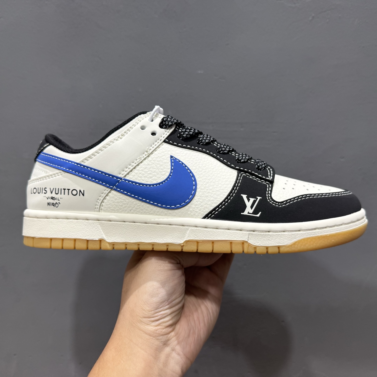Louis Vuitton x Nike Dunk Low 米黑篮生胶 JP1628-003