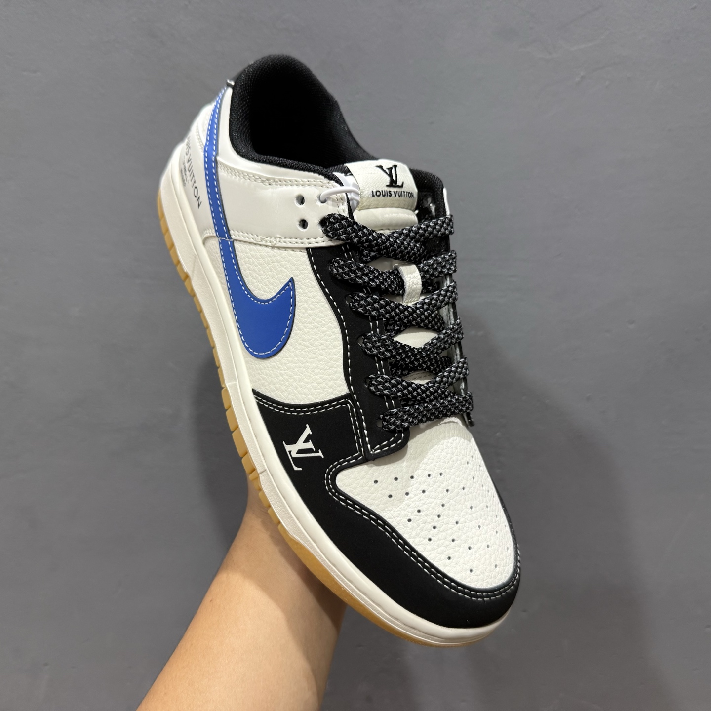 Louis Vuitton x Nike Dunk Low 米黑篮生胶 JP1628-003