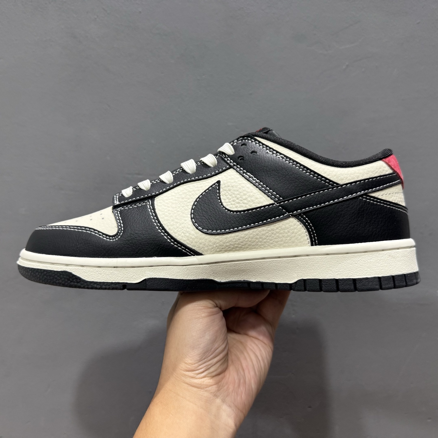 280 Balenciaga x Nike Dunk Low 米白黑红印花 DS6608-016