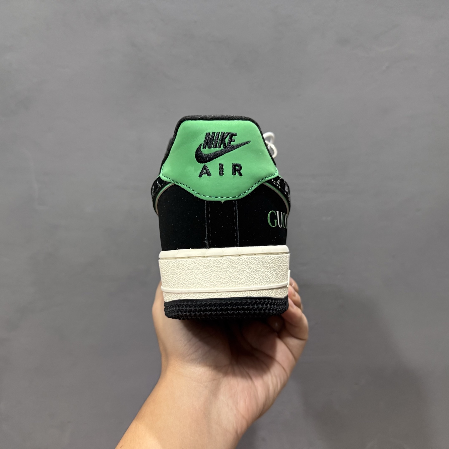 Nike Air Force 1 '07 Low “古驰联名——花纹米黑绿”空军一号 高端定制 低帮 运动鞋 休闲鞋 KJ1688-024