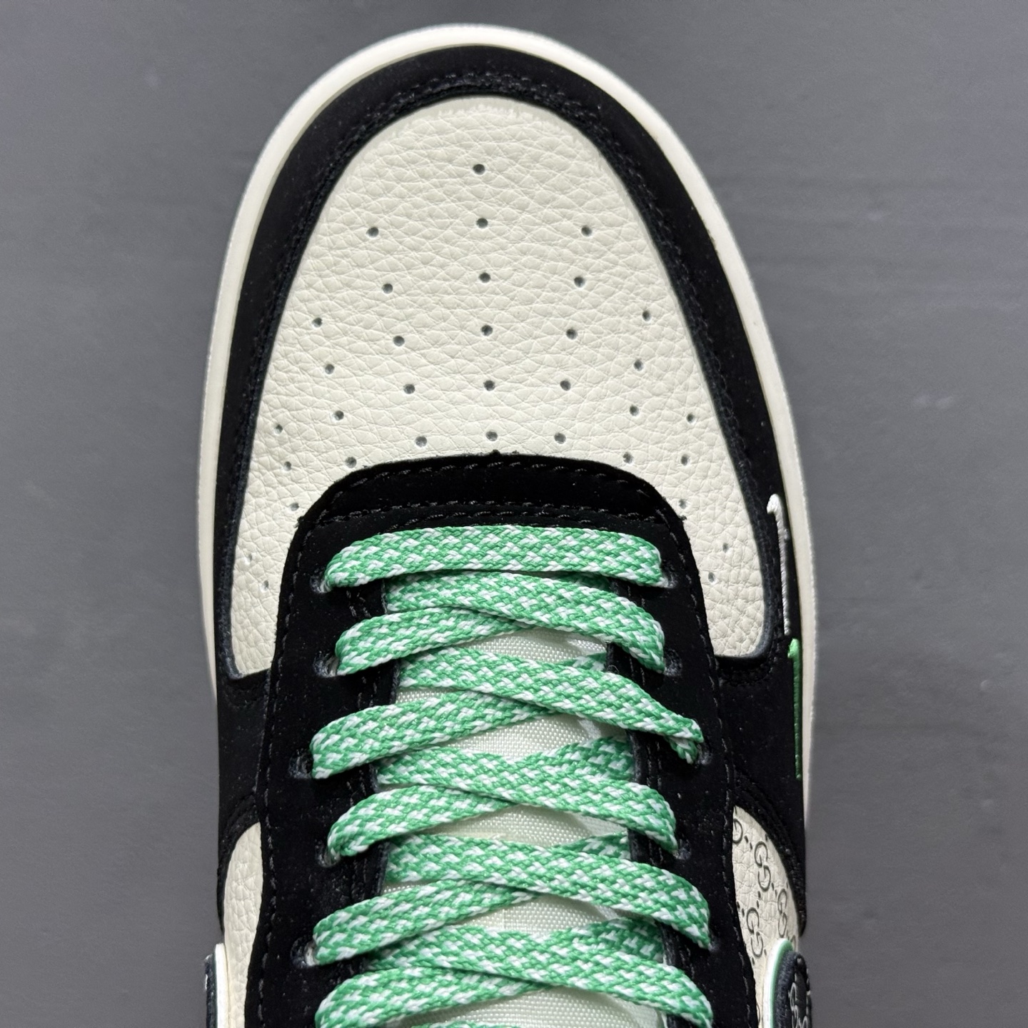 Nike Air Force 1 '07 Low “古驰联名——花纹米黑绿”空军一号 高端定制 低帮 运动鞋 休闲鞋 KJ1688-024