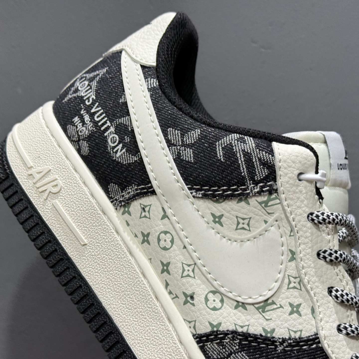 NIke Air Force 1 '07 Low “李维斯联名——双拼黑牛仔”空军一号 低帮 运动鞋 休闲鞋 YX5066-317