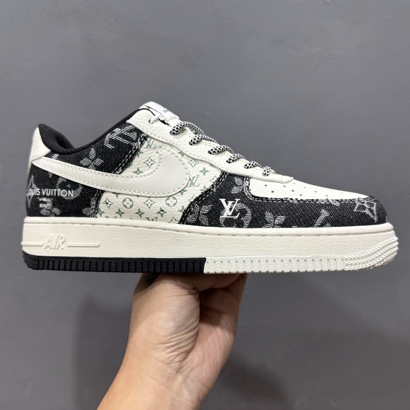 NIke Air Force 1 ’07 Low “李维斯联名——双拼黑牛仔”空军一号 低帮 运动鞋 休闲鞋 YX5066-317