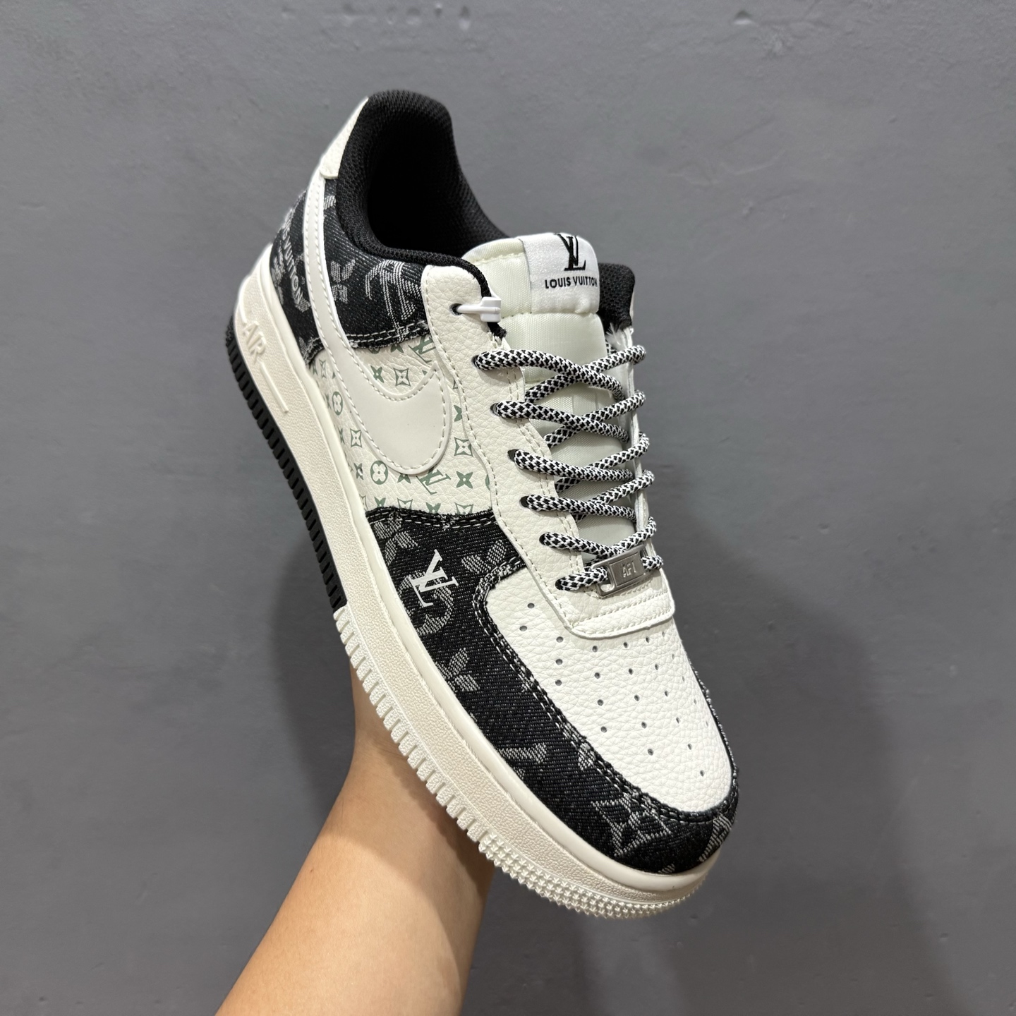 NIke Air Force 1 '07 Low “李维斯联名——双拼黑牛仔”空军一号 低帮 运动鞋 休闲鞋 YX5066-317