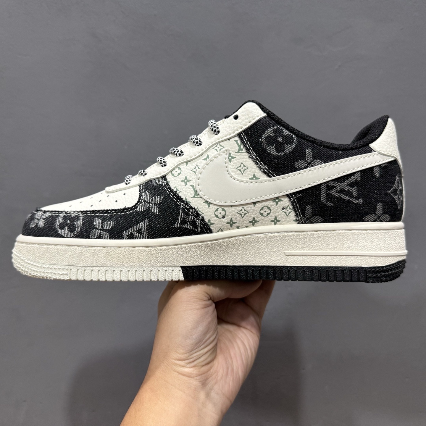 NIke Air Force 1 '07 Low “李维斯联名——双拼黑牛仔”空军一号 低帮 运动鞋 休闲鞋 YX5066-317