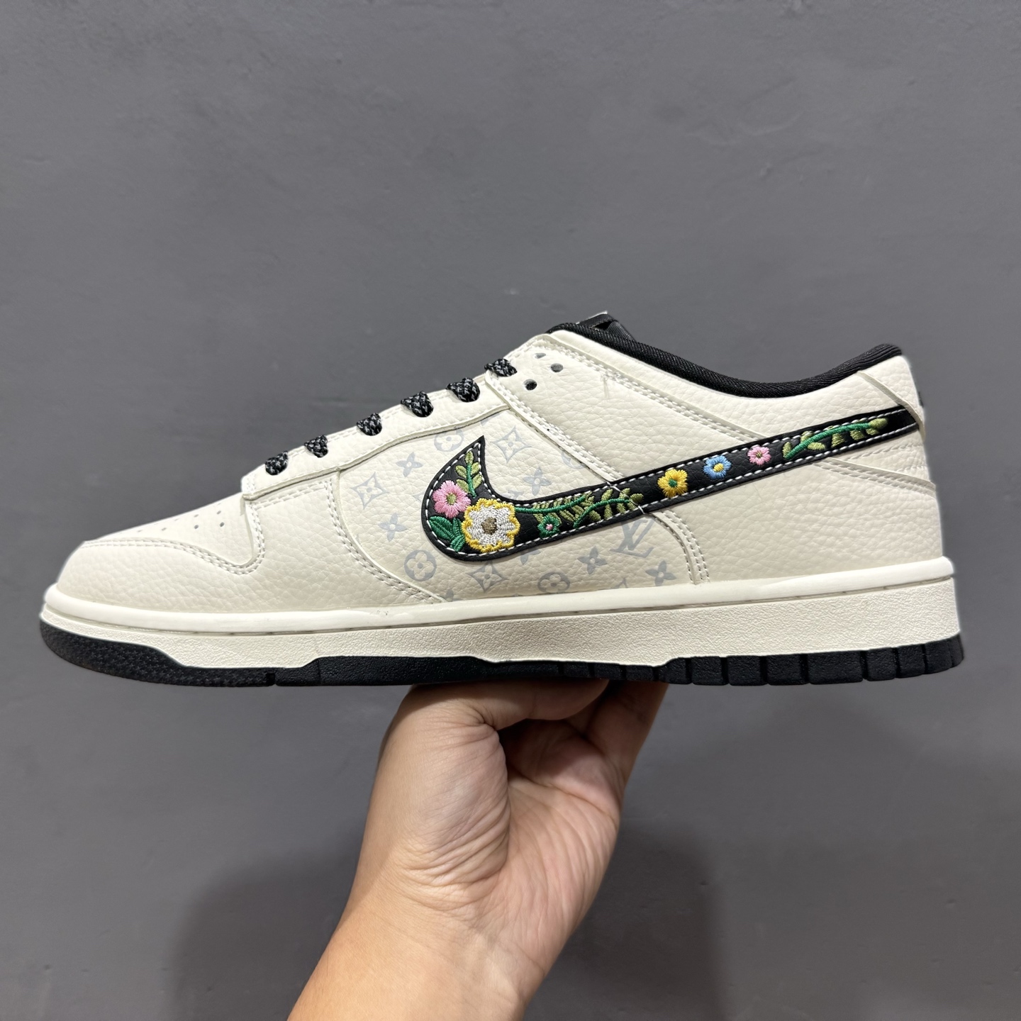 Nike Dunk Low 米白黑lv印花 DS6608-017