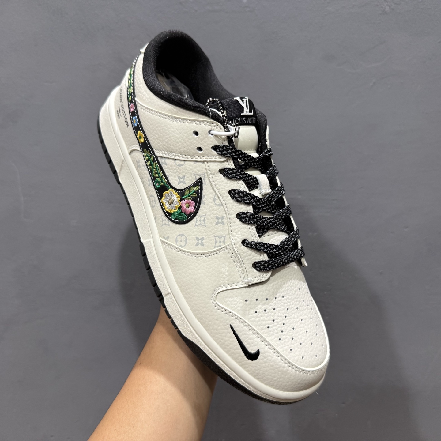 Nike Dunk Low 米白黑lv印花 DS6608-017