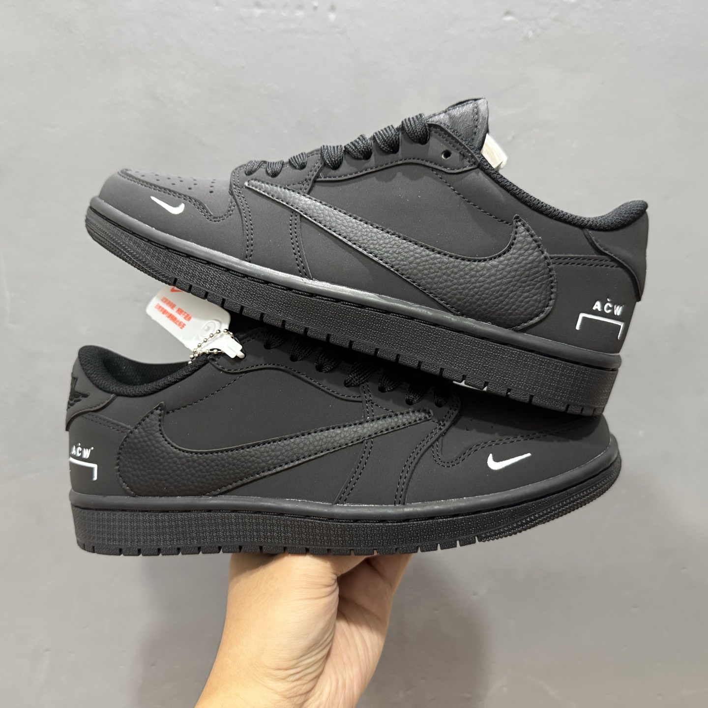 280 定制版 ACW x Travis Scott x Air Jordan 1 Low ACW x AJ1 低帮 黑白倒钩 AC1808-190-Chinese UA Cheap High Quatity Brand Clothes Bags handbags Sneakers wholesale wholesaler seller from China Factory suppliers Fashion Clothing Shoes best Quality Beautiful Price 280 定制版 ACW x Travis Scott x Air Jordan 1 Low ACW x AJ1 低帮 黑白倒钩 AC1808-190