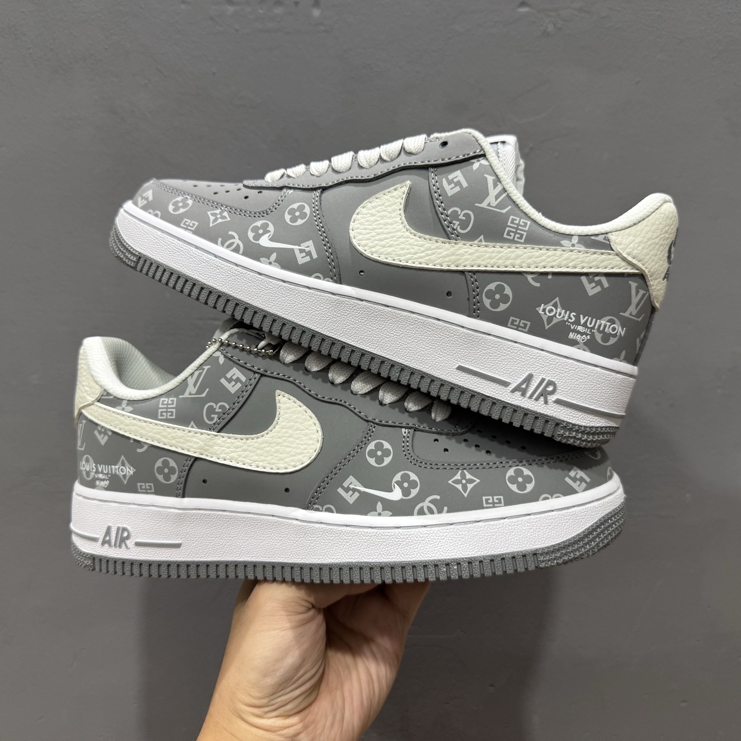 NIke Air Force 1 '07 Low LV联名--灰白印花 空军一号低帮 运动鞋 休闲鞋 NH0601-575