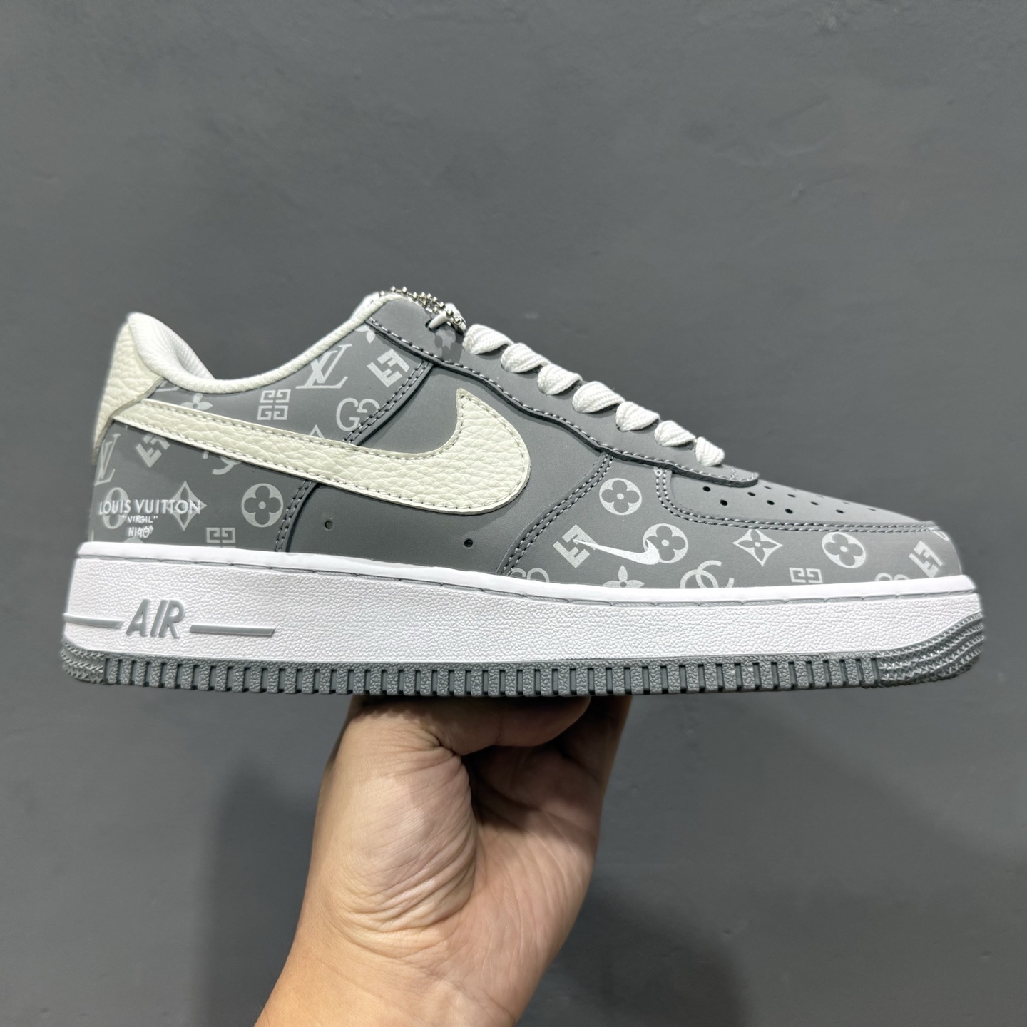 NIke Air Force 1 ’07 Low LV联名–灰白印花 空军一号低帮 运动鞋 休闲鞋 NH0601-575