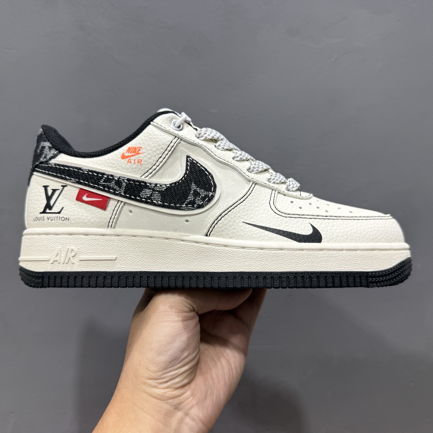 NIke Air Force 1 ’07 Low “LV联名——黑线黑牛仔”空军一号 低帮 运动鞋 休闲鞋 YX5066-347