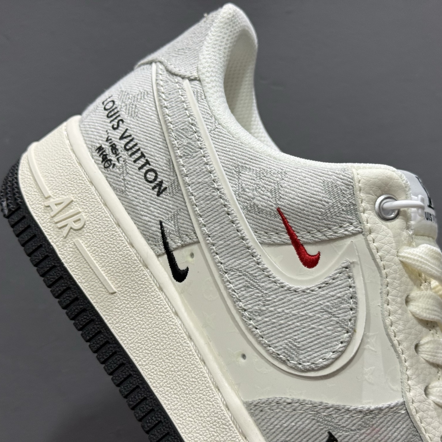 NIke Air Force 1 '07 Low “LV联名——黑线黑牛仔”空军一号 低帮 运动鞋 休闲鞋 YX5066-343