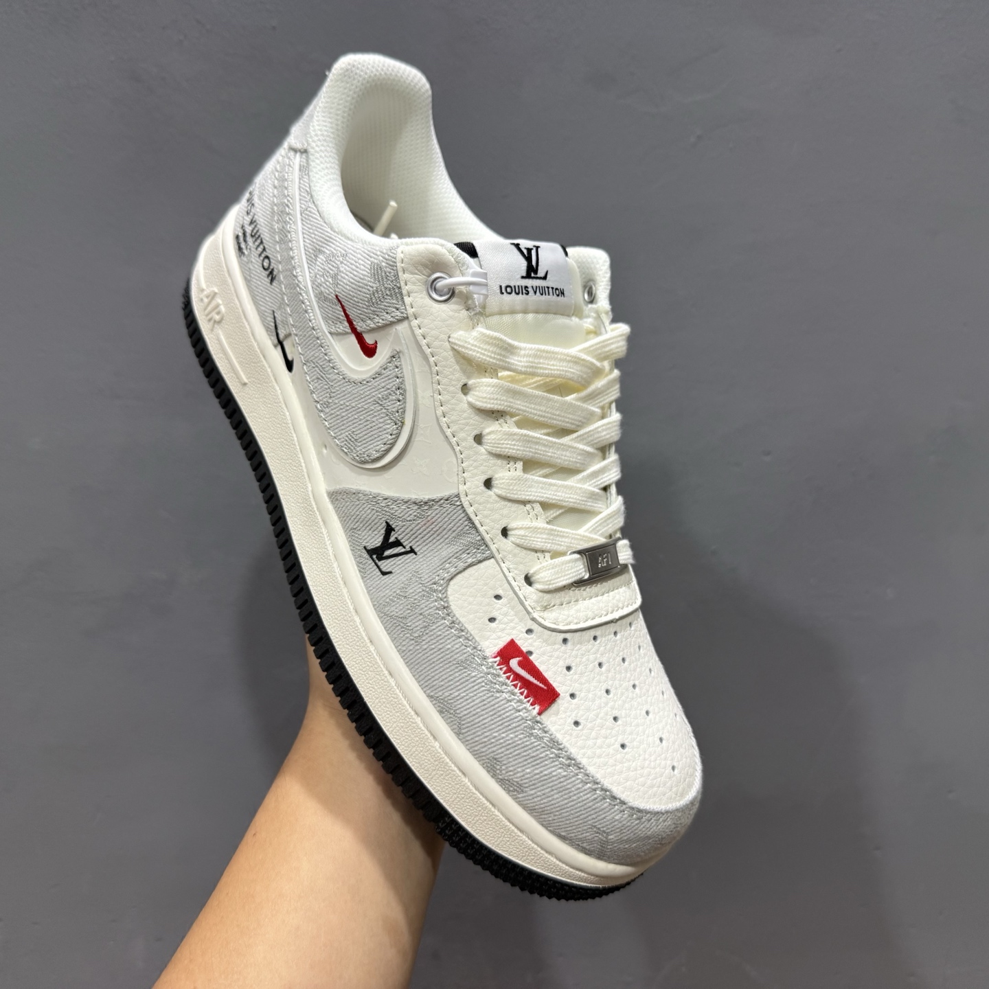 NIke Air Force 1 '07 Low “LV联名——黑线黑牛仔”空军一号 低帮 运动鞋 休闲鞋 YX5066-343