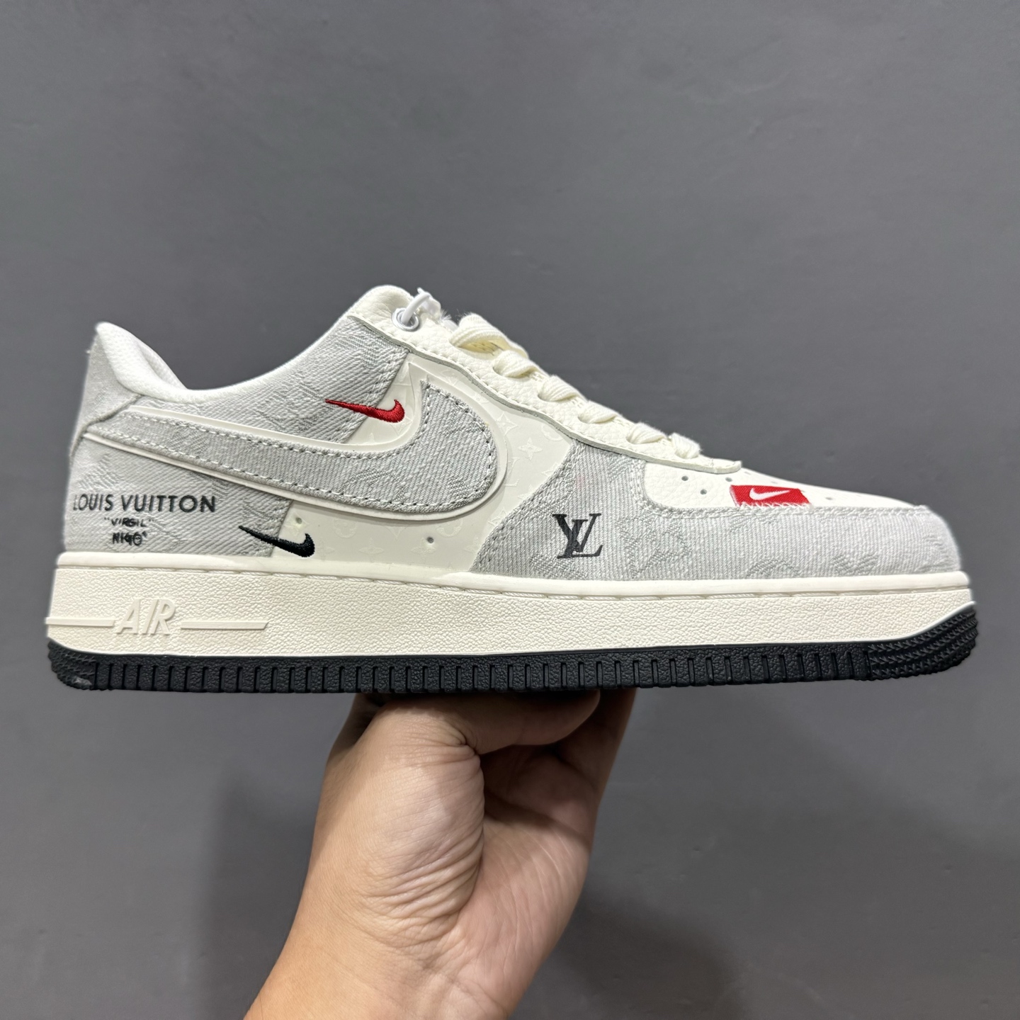 NIke Air Force 1 ’07 Low “LV联名——黑线黑牛仔”空军一号 低帮 运动鞋 休闲鞋 YX5066-343