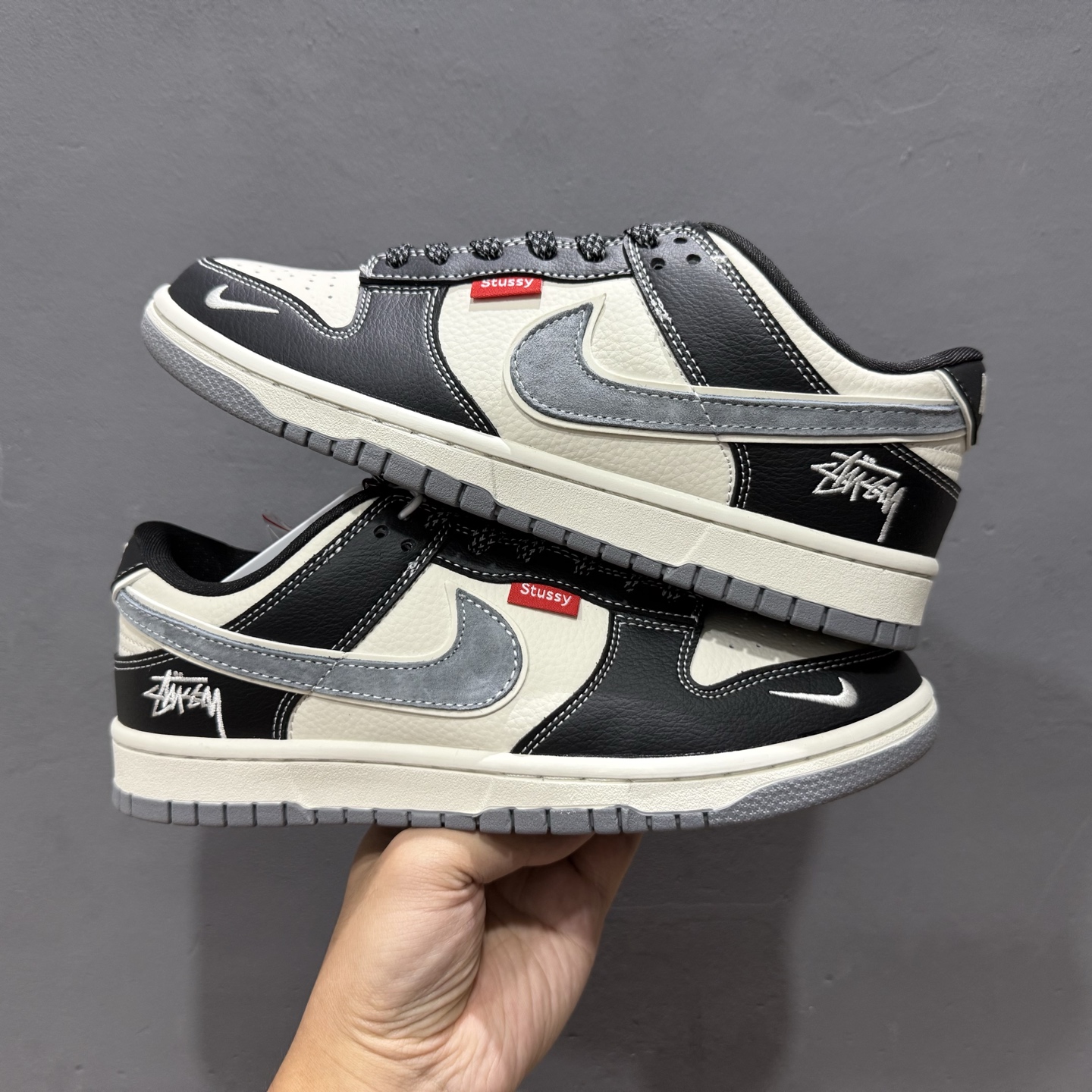 Stussy x Nike Dunk Low 黑白熊猫 DN3168-003