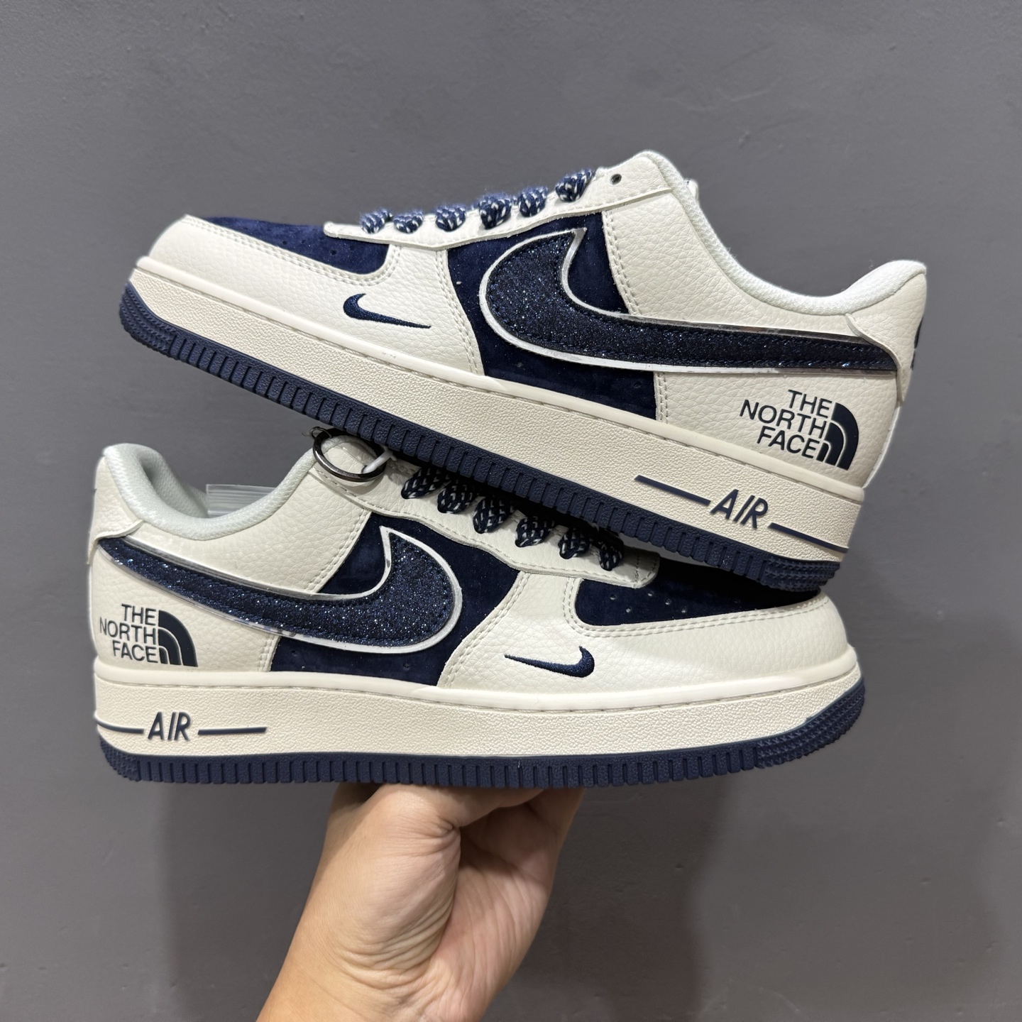NIke Air Force 1 '07 Low “北面联名--满天星深蓝勾白配色”空军一号 低帮 运动鞋 休闲鞋 QY6818-525