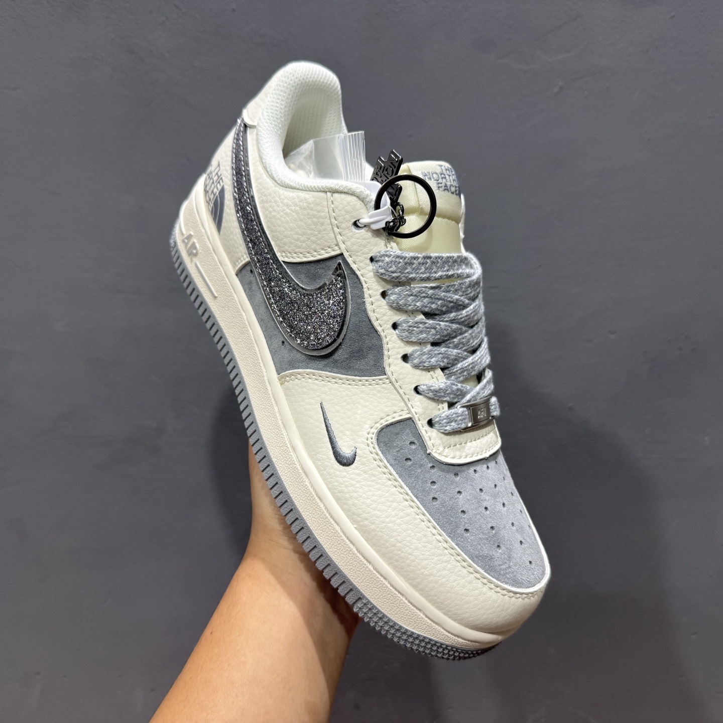 NIke Air Force 1 '07 Low “北面联名--满天星深蓝勾白配色”空军一号 低帮 运动鞋 QY6818-524