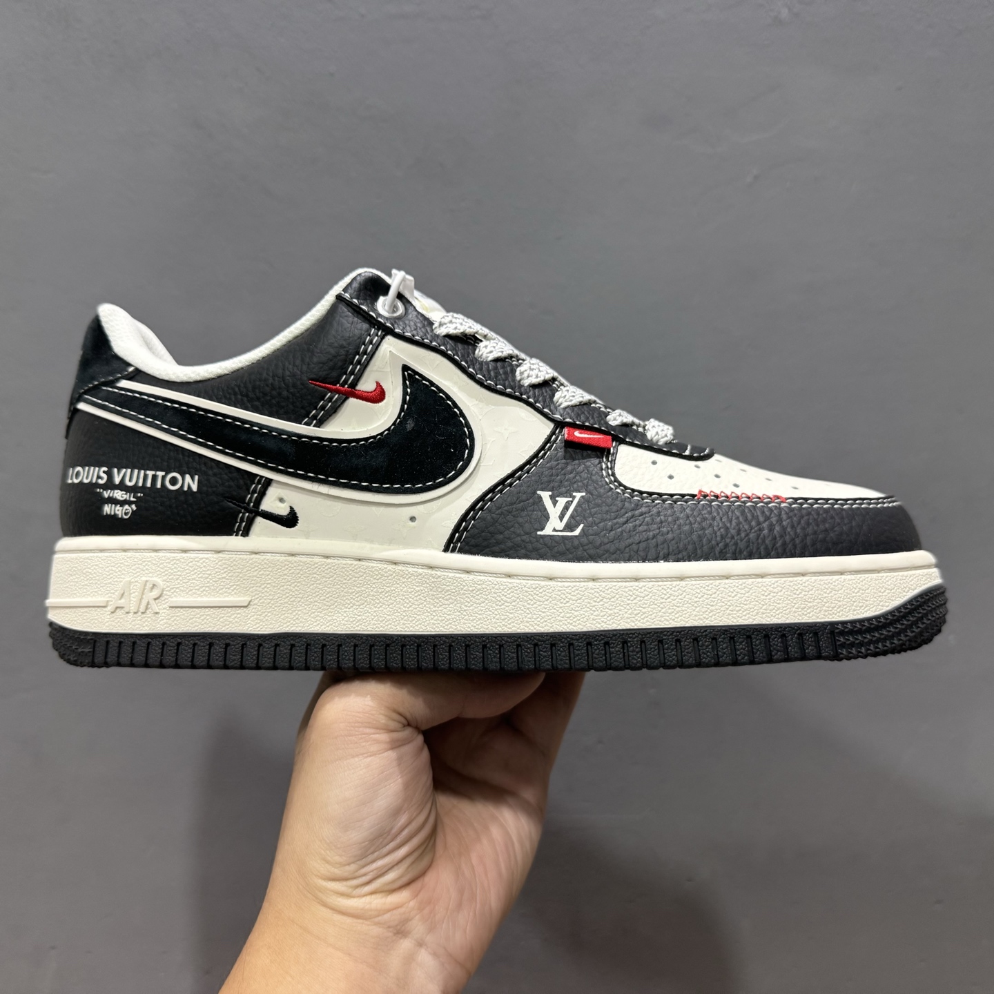 NIke Air Force 1 ’07 Low “LV联名——荔纹黑”空军一号 低帮 运动鞋 休闲鞋 YX5066-349