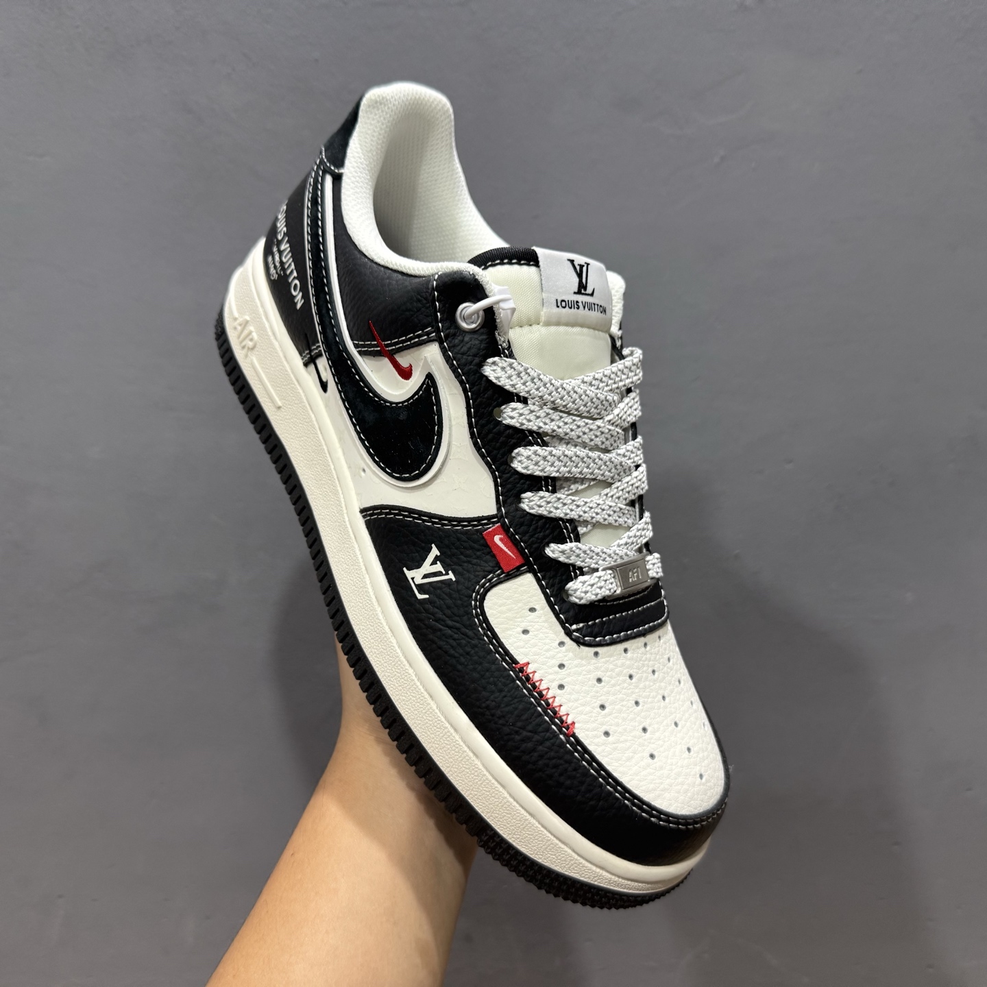 NIke Air Force 1 '07 Low “LV联名——荔纹黑”空军一号 低帮 运动鞋 休闲鞋 YX5066-349