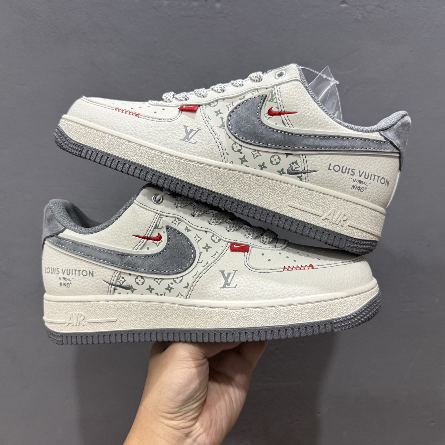 NIke Air Force 1 '07 Low “LV联名——荔纹黑”空军一号 低帮 运动鞋 休闲鞋 YX5066-350