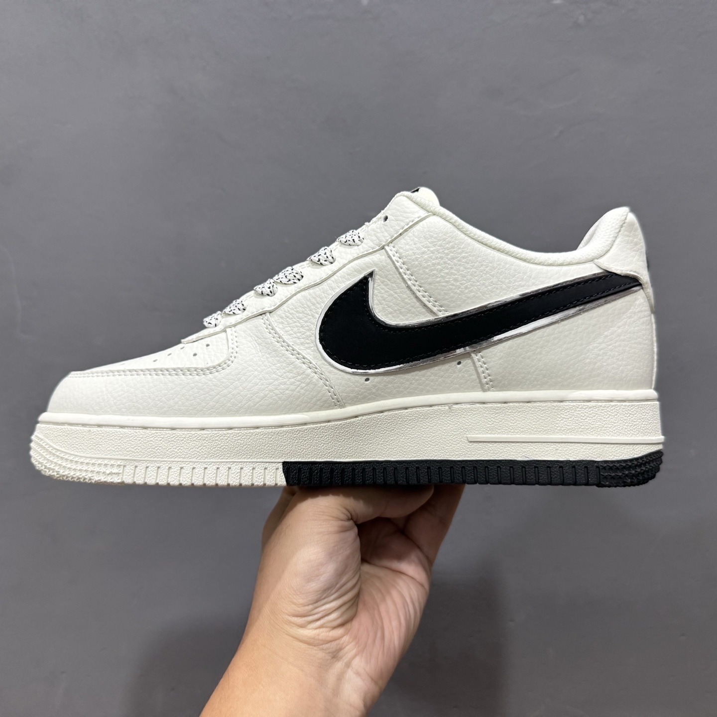 200 独家实拍Nike Air Force 1 Low 07 x Stussy 白黑小钩满天星 CS5288-010